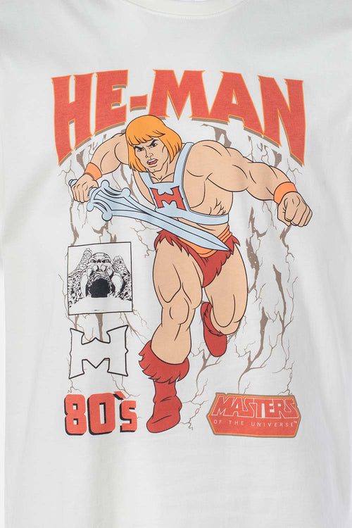 Card slide image -  CAMISETA DE HE MAN BLANCA REGULAR FIT PARA HOMBRE