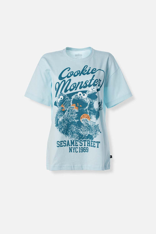 Card slide image -  CAMISETA DE PLAZA SESAMO RELAX FIT PARA MUJER