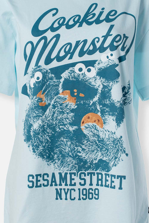 Card slide image -  CAMISETA DE PLAZA SESAMO RELAX FIT PARA MUJER