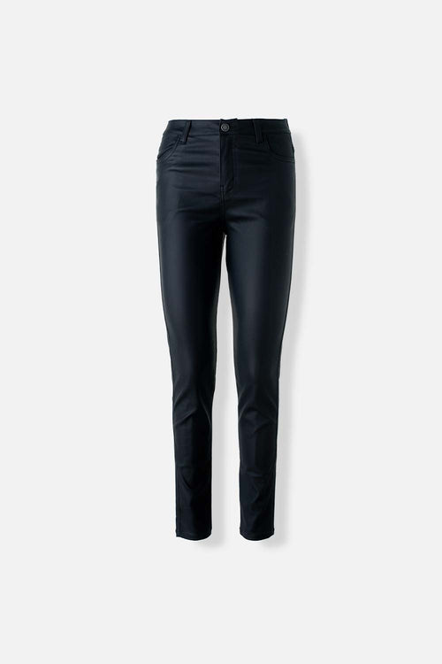 Card slide image -  PANTALÓN DE MOVIES NEGRO EFECTO CUERO PARA MUJER