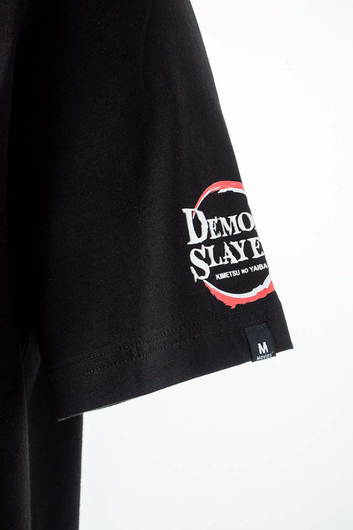 Card slide image -  CAMISETA DE DEMON SLAYER NEGRA ESTAMPADA GÉNERO NEUTRO