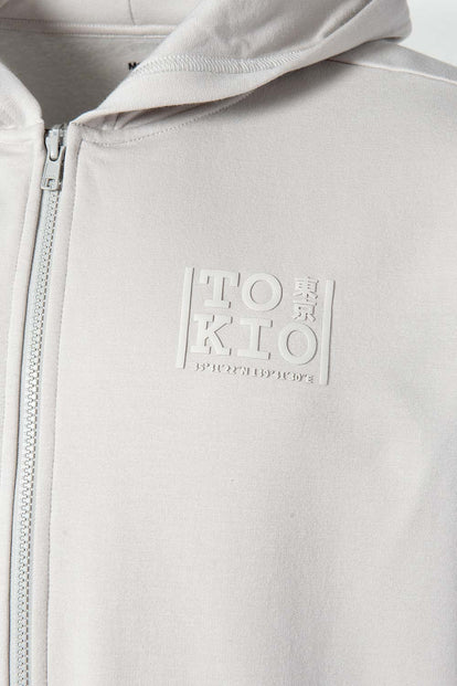  BUZO DE MOVIES GRIS CON CAPUCHA PARA HOMBRE
