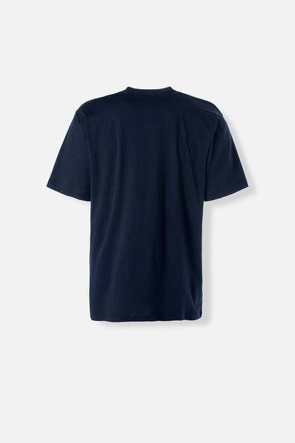  CAMISETA DE MOVIES BÁSICA MANGA CORTA AZUL PARA HOMBRE