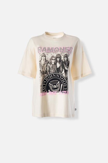  CAMISETA DE RAMONES REGULAR FIT PARA MUJER