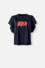 CAMISETA DE SLAYER RELAX FIT NEGRO LAVANDERÍA PARA MUJER
