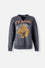BUZO DE DEF LEPPARD CERRADO GRIS GRAFITO PARA MUJER