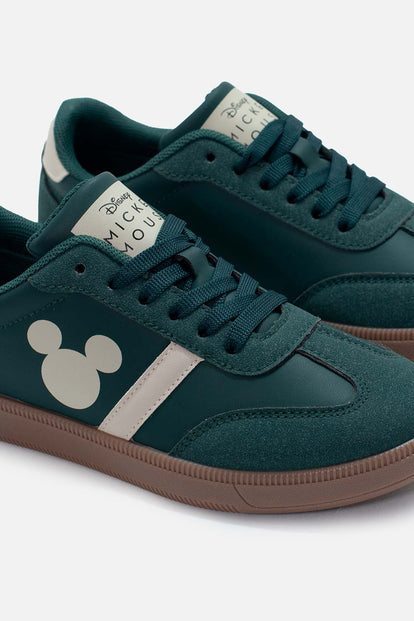  TENIS DE MICKEY MOUSE VERDE PARA MUJER