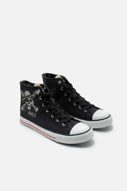  TENIS DE ONE PIECE NEGROS PARA HOMBRE