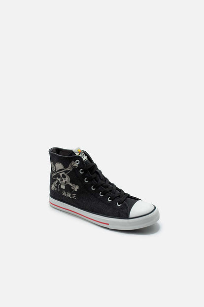  TENIS DE ONE PIECE NEGROS PARA HOMBRE