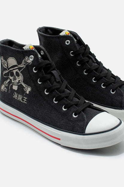  TENIS DE ONE PIECE NEGROS PARA HOMBRE